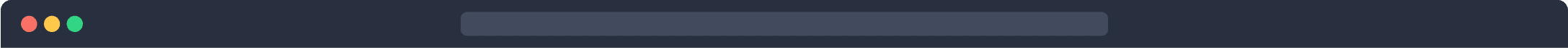 A title bar of a window with dark theme