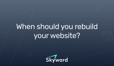 When should your rebuild your website