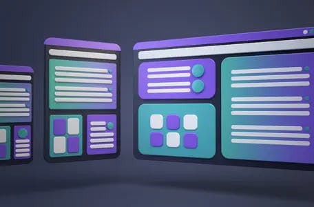 Abstract content block design
